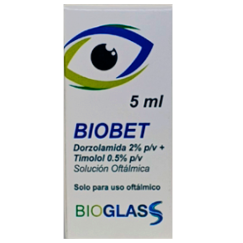 BIOBET DORZOLAMIDA TIMOLOL 2-0.05% SOL OFT 5ML